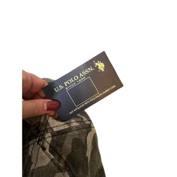 U.S. Polo Assn. Camo Olive Green Cotton Scally Cap Men Sz M/L - Picture 5 of 10